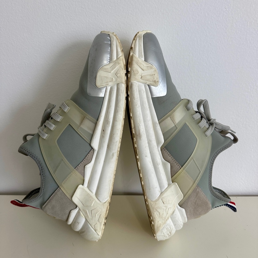 MONCLER Men's Lunarove Gray Silver Designer Shoes, SZ 43/US 10 - Picture 10 of 12